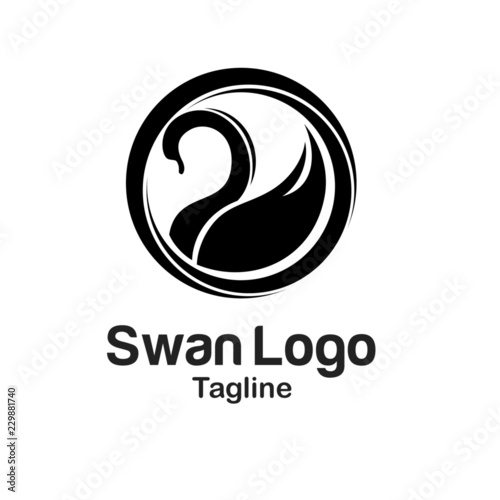 Swan Logo Logo Template