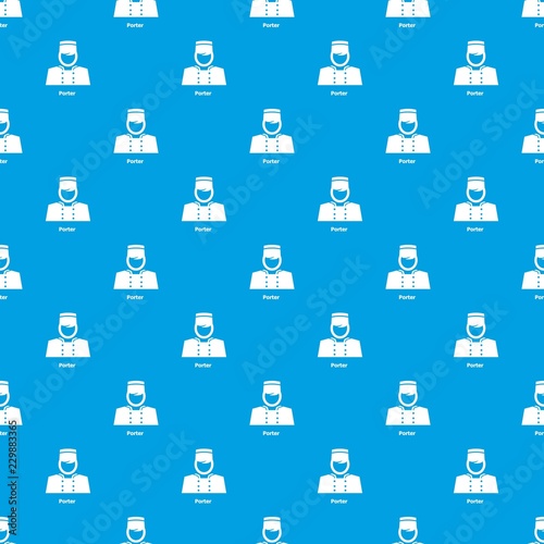 Porter pattern vector seamless blue repeat for any use