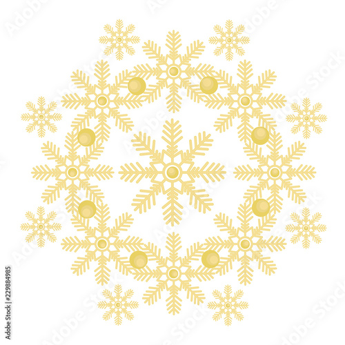 Pattern of snowflakes.