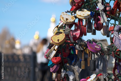 locks on the bridge photo