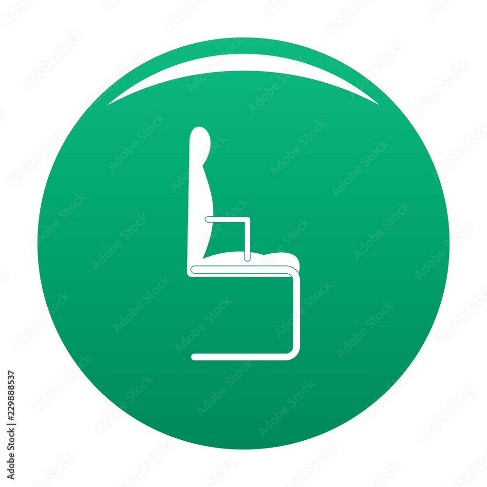 Chair icon. Simple illustration of chair vector icon for any design green Chair icon. Simple illustration of chair vector icon for any design green