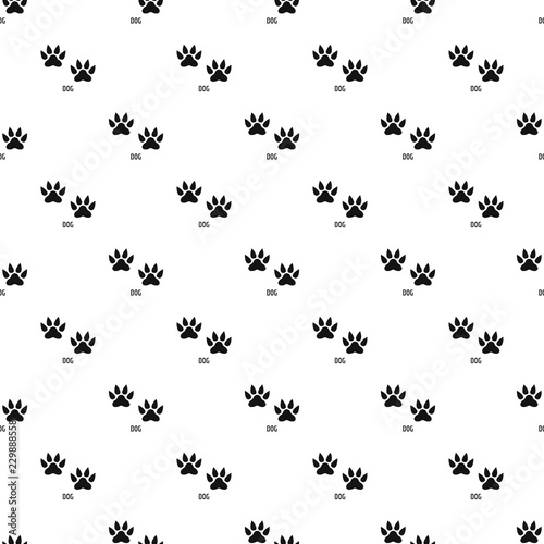 Dog step pattern seamless vector repeat geometric for any web design © anatolir