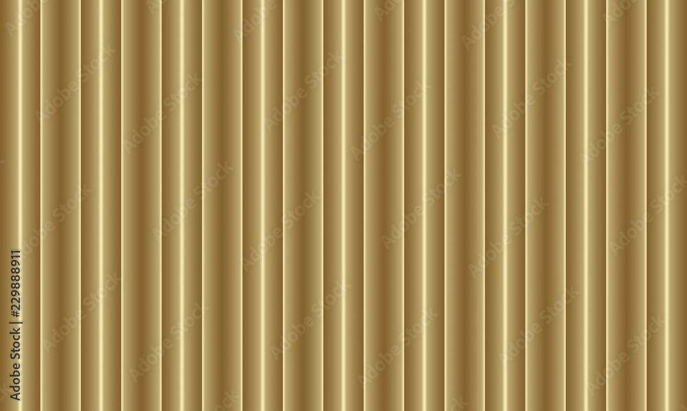 Fototapeta premium Gold vertical striped seamless pattern background