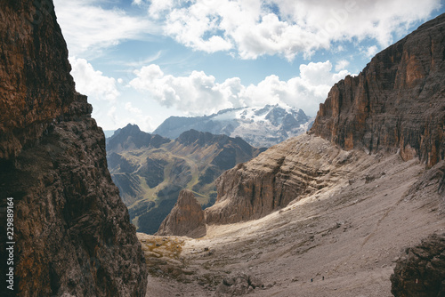 Blick vom Sella Stock auf die Marmolada photo