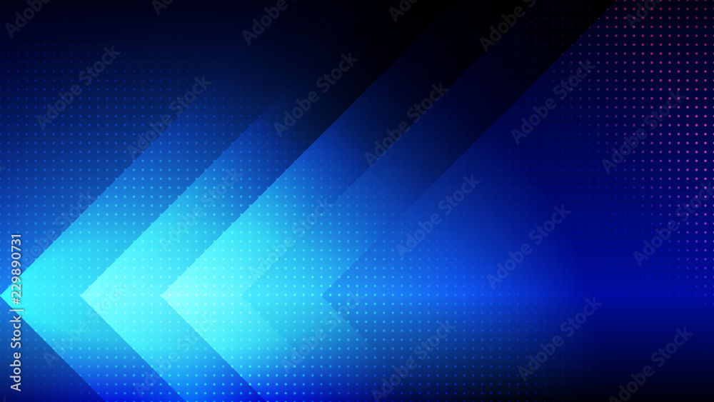 Obraz premium Abstract blue light and shade creative technology background. Vector illustration.