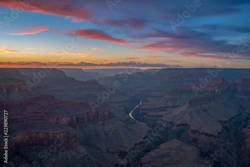 sunset view of the grand canyon