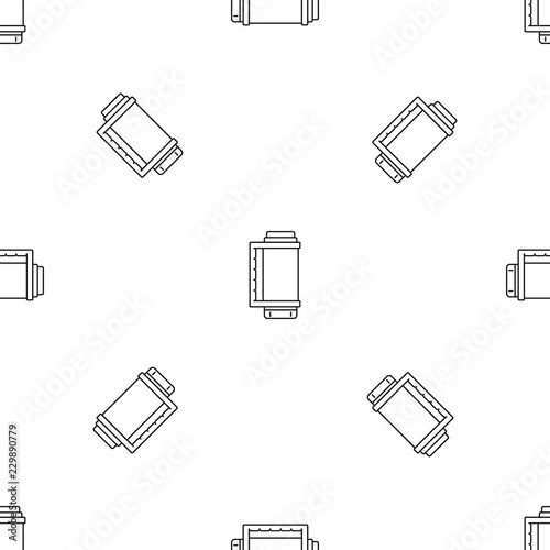 Thermos bottle pattern seamless vector repeat geometric for any web design