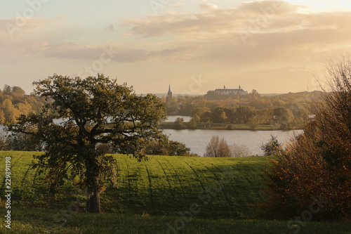 schöner Blick auf die malerische Seenplatte in Plön photo