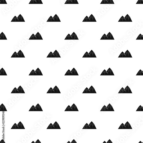 Snow peak pattern seamless vector repeat geometric for any web design