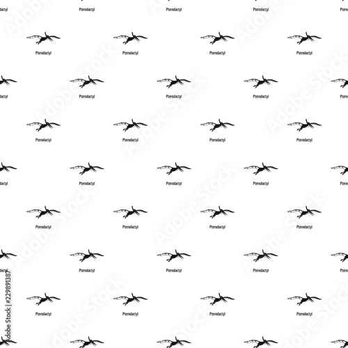 Pterodactyl pattern seamless vector repeat geometric for any web design © anatolir