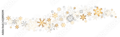 gold snowflakes decor