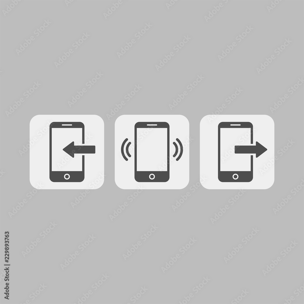 Smartphone flat vector icons. Phone flat vector icons Smartphone flat vector icons. Phone flat vector icons