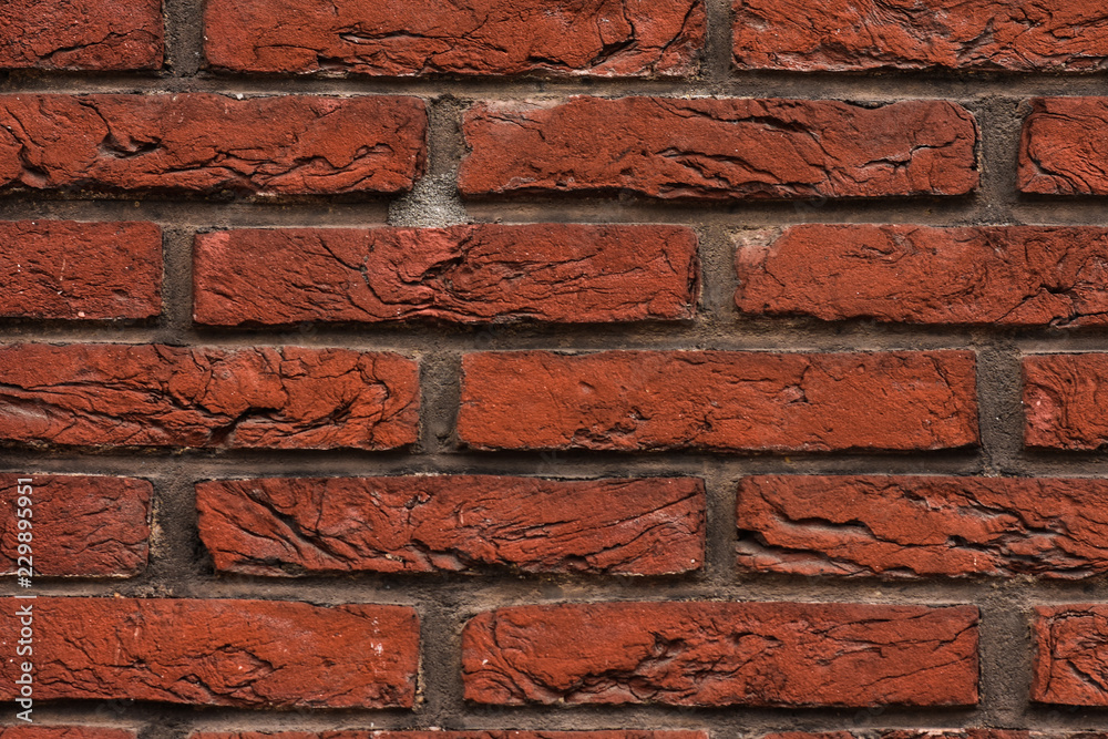 Fototapeta premium red brick wall background