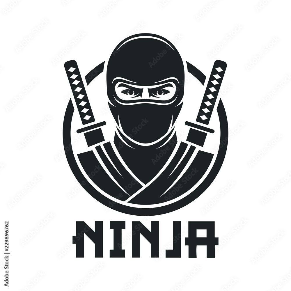 Ninja warrior logo vector Stock Vector | Adobe Stock