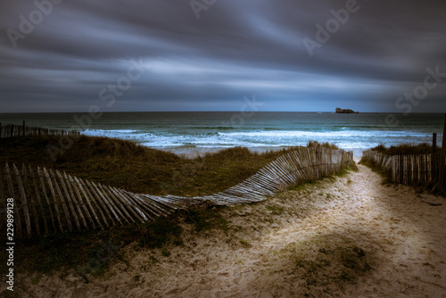 Storm over the beach