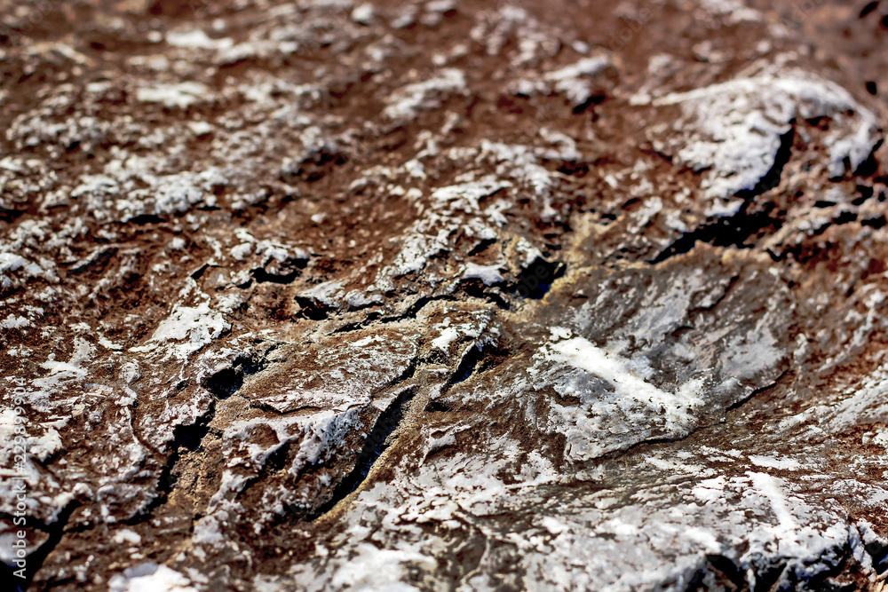 rocky mountain rock close-up in sunlight, Mars rocky mountain rock close-up in sunlight, Mars