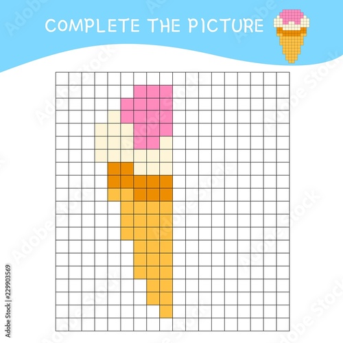 Educational game for children. Learning symmetry for toddlers and kids.