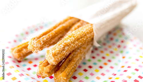 chichis ou churros au sucre fait maison photo