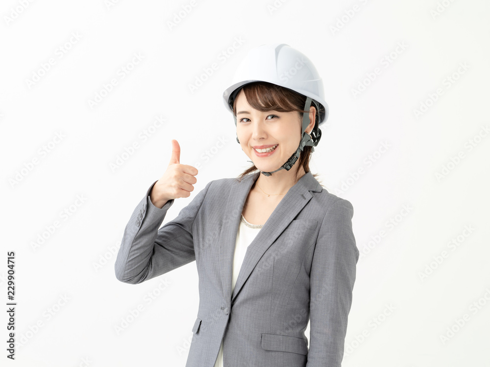 ビジネスウーマン・サムズアップ