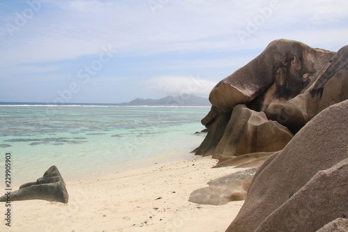 Granitformation auf La Digue Seychellen © rw1202
