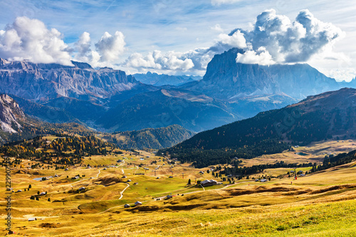 Val Gardena mountain view in Dolomite Alps © Evgeni Dinev