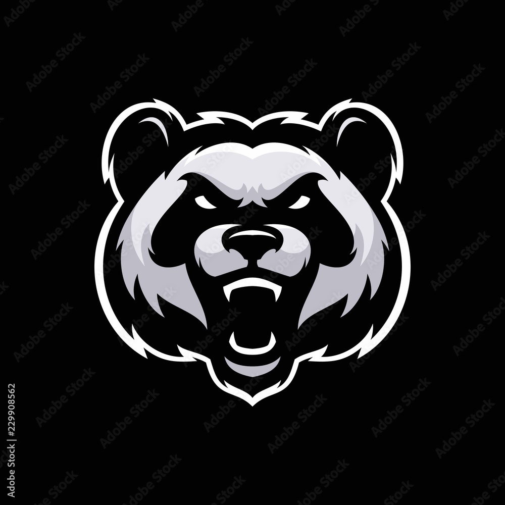 Animal head mascot gaming logo Stock Vector | Adobe Stock