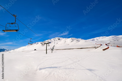 Baqueira Beret in Lerida Catalonia ski spot resort in Aran Valley