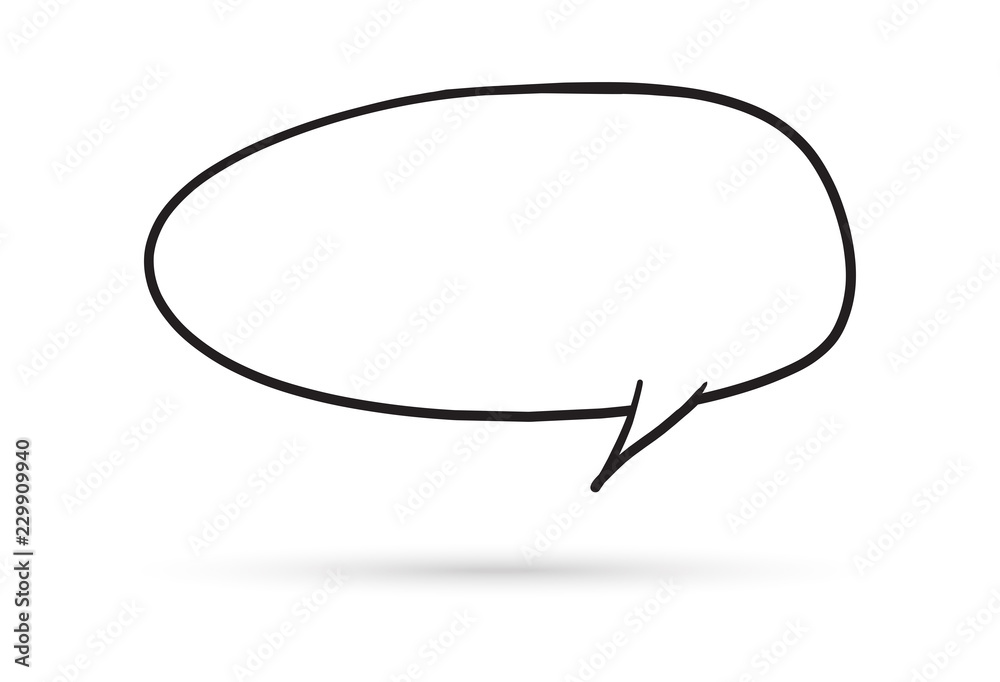 Speech Bubble Sketch Vector Art, Icons, and Graphics for Free Download