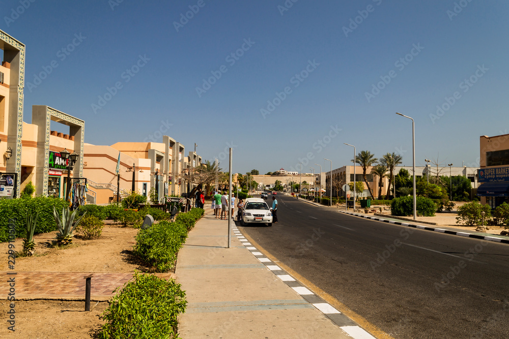 Sharm El Sheikh, Egypt. City streets