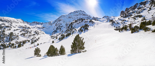Ordino Arcalis ski resort sector in Andorra photo