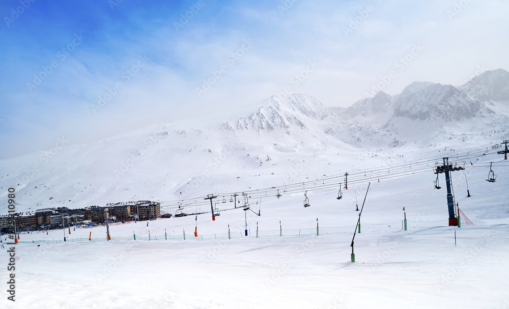 Pas de la Casa ski resort of Andorra