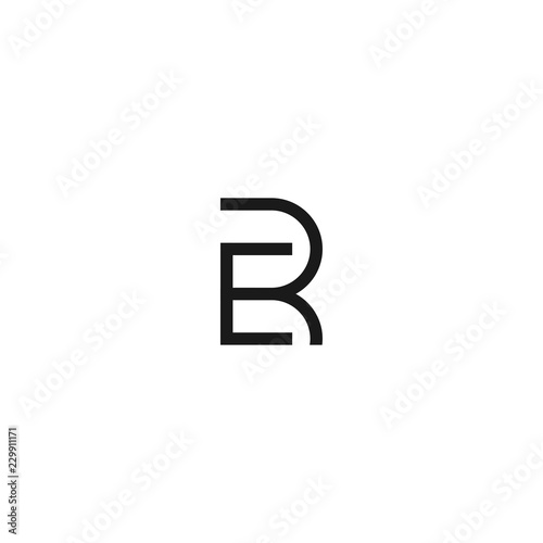 letter er logo template © Dhuhayu