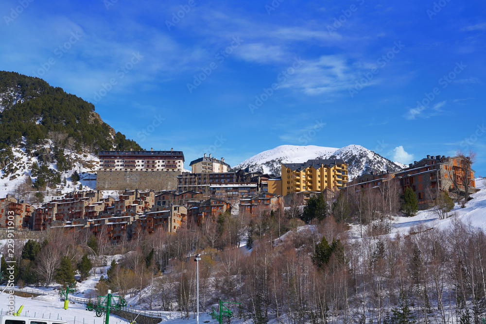 Soldeu ski village in Andorra Grandvalira