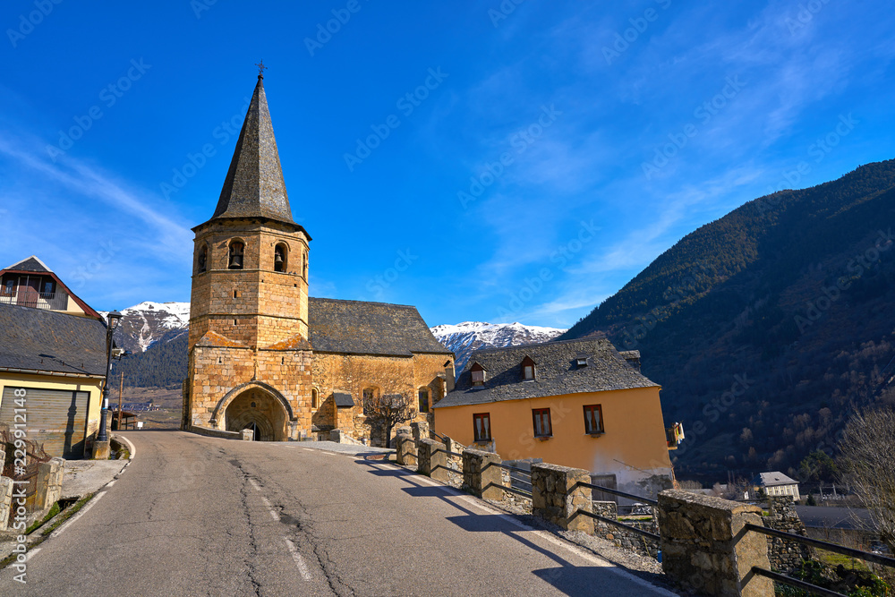 Gausac church village near Viella Vielha