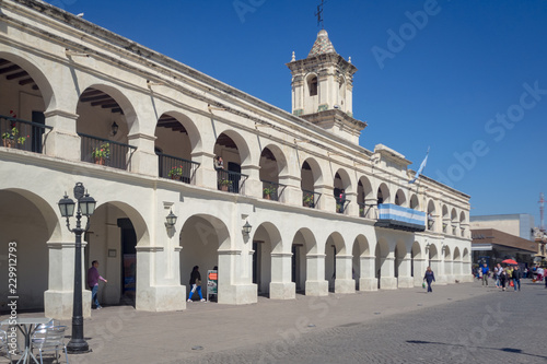 Detail of the cabildo of Salta City in Argentina photo