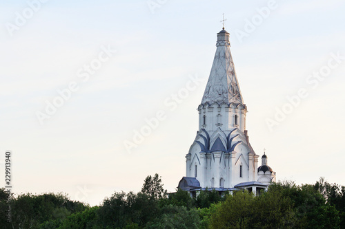 Church of the Ascension, Kolomenskoye at sunset, Moscow © nastyakamysheva