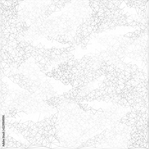 Wireframe polygonal abstract mesh. Vector Polygon which consist of triangles. Geometric background in Origami or network style. 