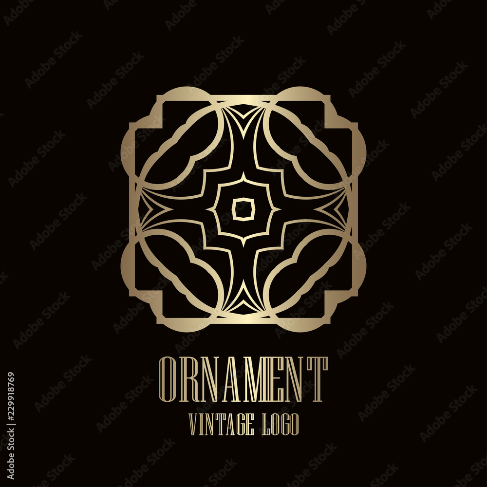 Obraz premium Art Deco vintage logo