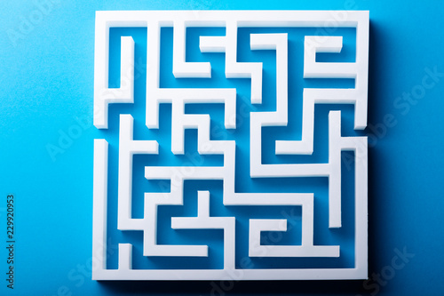 Φωτογραφία High Angle View Of White Maze