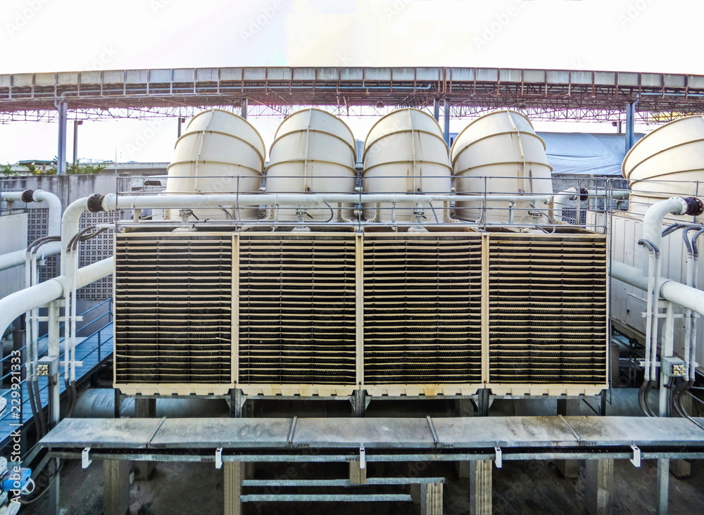 Industrial air conditioning. ventilation systems.Large air conditioners