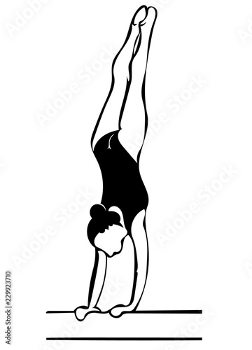 Beam handstand