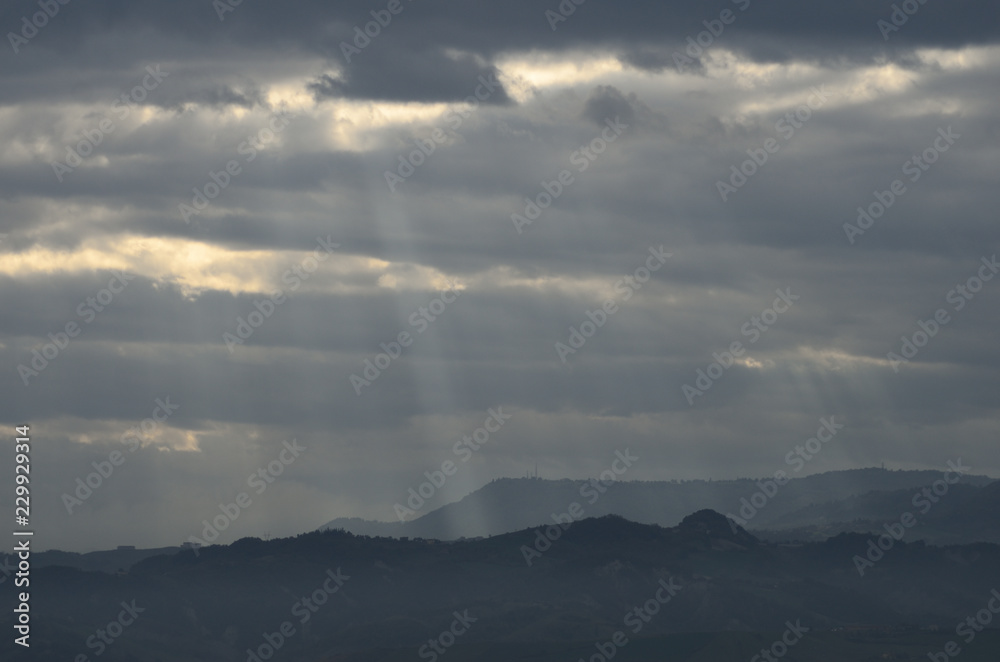 Fototapeta premium Autumn clouds