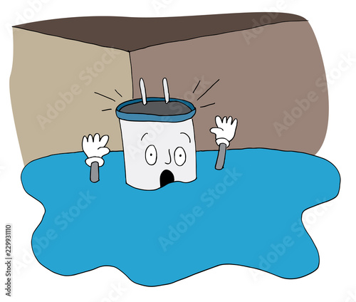 Flooded Basement Broken Water Heater