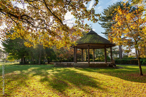 Bild auf Leinwand Bandstand at Victoria Park in Frome, Somerset, Uk