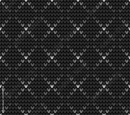 Seamless gray knitting wallpaper