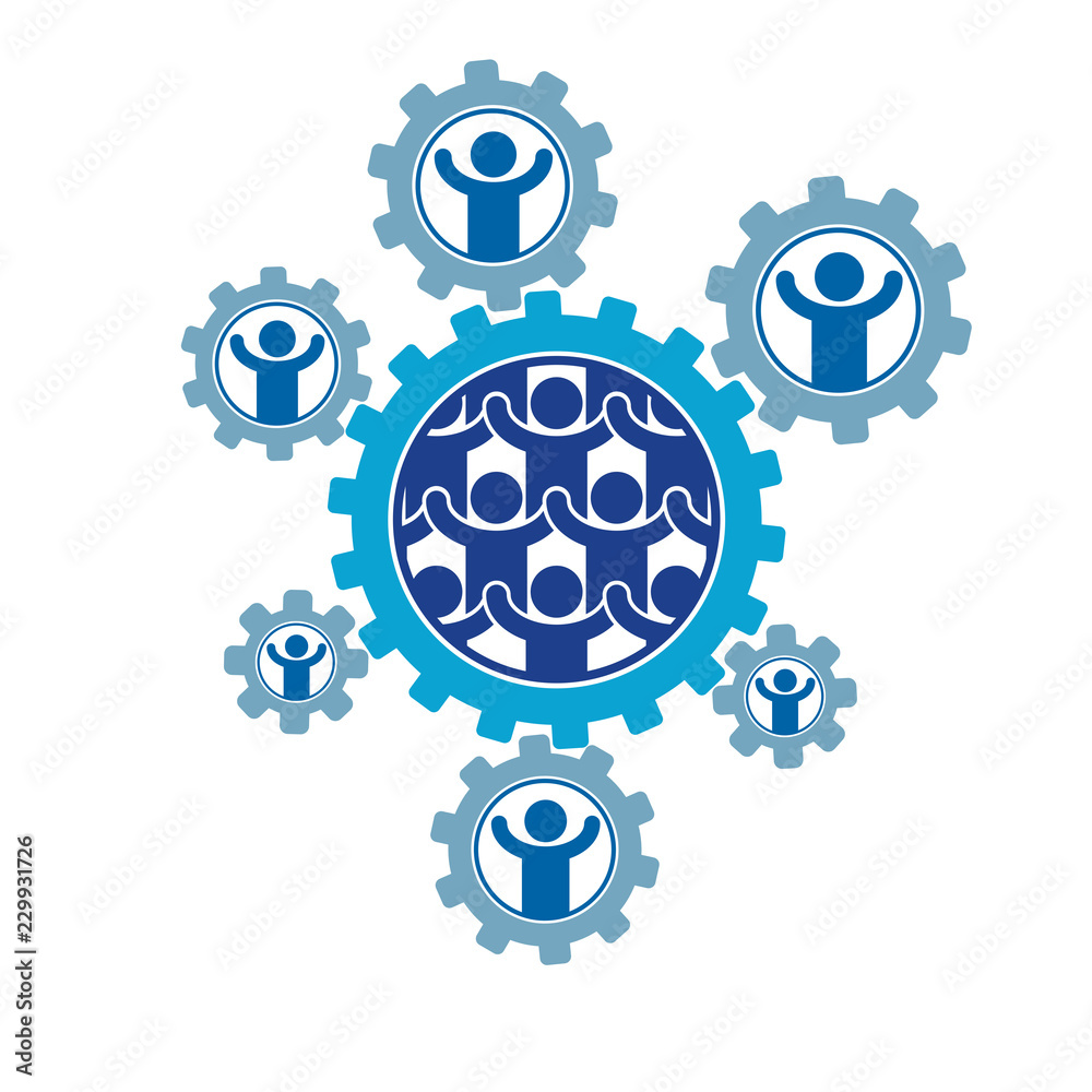 Society and Person interaction creative logo, unique vector symbol created with different icons. System and social Matrix sign. Person and society interacts with each other. Society and Person interaction creative logo, unique vector symbol created with different icons. System and social Matrix sign. Person and society interacts with each other.