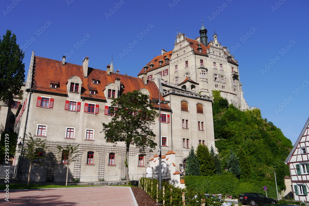 Blick auf das Schloss in Sigmaringen Blick auf das Schloss in Sigmaringen
