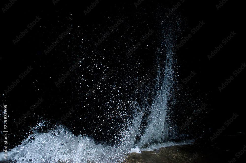 Fototapeta premium Splashing wave on the Black sea.