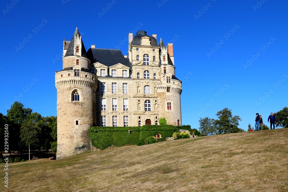 Chateau de Brissac, France, Loire Valley, castle,  Anjou,  fortress,  tallest château in France, Baroque, architecture, tower, medieval, ancient, old, building, stone, 