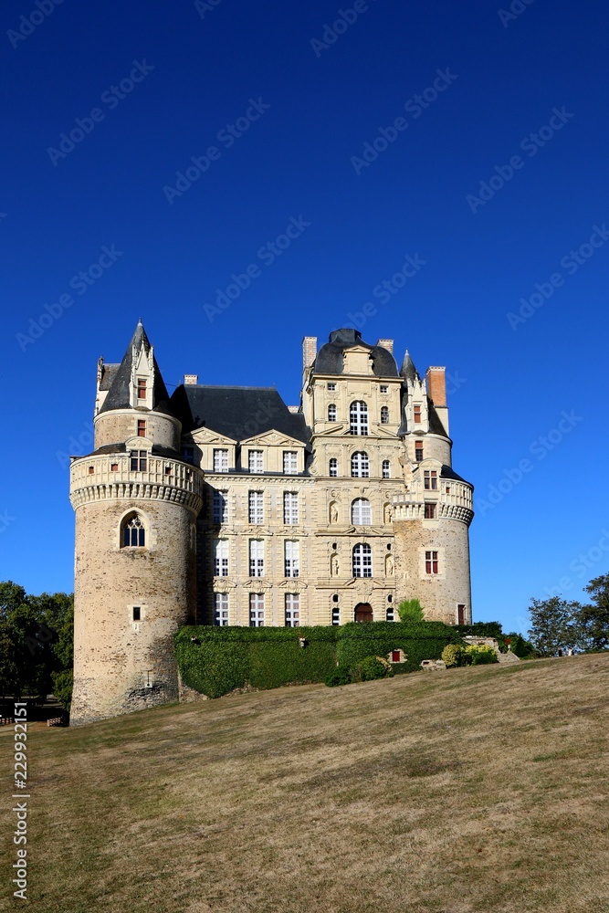 Chateau de Brissac, France, Loire Valley, castle,  Anjou,  fortress,  tallest château in France, Baroque, architecture, tower, medieval, ancient, old, building, stone, 